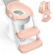Kinder-WC-Sitz | mit Treppe | rutschfest | verstellbar | klappbar | Lala | rosa und weiß | Mobiclinic - Foto 1