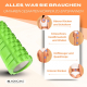 Massagerolle | Schaumgummi | 14 x 33 cm | Vielseitig | Leicht | Verhindert Verletzungen | Orange | FitRoller | Mobiclinic - Foto 19