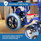 Rollstuhl | Premium | Faltbar | Abnehmbare Armlehnen und Fußstützen | Schwarz | Maestranza | Mobiclinic - Foto 7