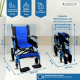 Faltbarer Rollstuhl | Aluminium | Handbremsen | Fußstützen | Armlehnen | Blau | Modell: Pirámide | Mobiclinic - Foto 1