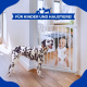 Treppenbarriere Tür |76cm hoch |Kinder |Druck| Automatische Schließung |Doppelte Öffnung |Verstellbar 75–82 cm|Raily|Mobiclinic - Foto 2