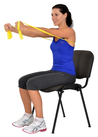 Fitnessband, elastisches gurtband, niveau 1, rosa