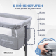 Beistellbett | Höhenverstellbar | Seitliche Öffnung | Bis 15 kg | Tragetasche | Einfache Montage | Moon | Mobiclinic - Foto 4