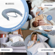 Stillkissen | 3 in 1 | Multiposition | Verstellbare Seile | Maschinenwaschbar | Vichy-Druck | Aura | Mobiclinic - Foto 4