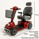 Scooter für Behinderte | 4 Räder | Premium | Abmontierbar | Kapazität 45 km | 12V | Bordeaux | Modell: Libra | Mobiclinic - Foto 1