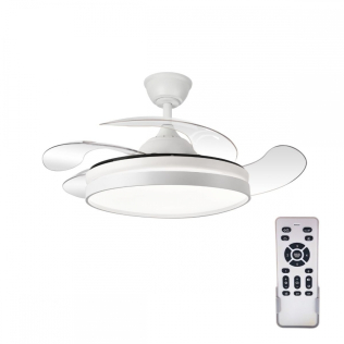 Deckenventilator | 4 Flügel | 6 Geschwindigkeiten | 3 Beleuchtungsmodi | LED-Licht | Fernbedienung | Oasis | Mobiclinic