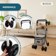 Einkaufswagen Rollator | 4 Räder | Zusammenklappbar | Mit Tasche | Mit Bremssystem | Kariert | Coliseo | Mobiclinic - Foto 3