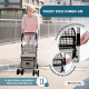 Einkaufswagen Rollator | 4 Räder | Zusammenklappbar | Mit Tasche | Mit Bremssystem | Kariert | Coliseo | Mobiclinic - Foto 5