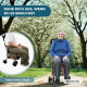 Einkaufswagen Rollator | 4 Räder | Zusammenklappbar | Mit Tasche | Mit Bremssystem | Muster | Coliseo | Mobiclinic - Foto 6