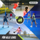 Pickleball-Set | 2 Fiberglasschläger | 4 Bälle | Tragetasche | Rutschfester Griff | Mobiall | Mobiclinic - Foto 7