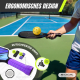 Pickleball-Set | 4 Schläger | 4 Bälle | Netz mit Rädern | Tragetasche | Rutschfester Griff | Mobiall | Mobiclinic - Foto 4