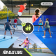 Pickleball-Set | 4 Schläger | 4 Bälle | Netz mit Rädern | Tragetasche | Rutschfester Griff | Mobiall | Mobiclinic - Foto 7