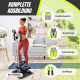 Stepper mit Armen | Einstellbare Intensität | Widerstandsbänder | LCD-Bildschirm | Kompakt | Step-Pro | Mobiclinic - Foto 4