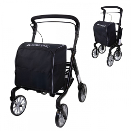 Klappbarer Gehwagen | Einkaufswagen | Bremssystem | Höhenverstellbar | Einhebel | XXL-Tasche | Formen | Mobiclinic