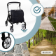 Klappbarer Gehwagen | Einkaufswagen | Bremssystem | Höhenverstellbar | Einhebel | XXL-Tasche | Formen | Mobiclinic - Foto 8