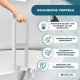 Badewannen-Einstiegsgriff | Badewannen mit glattem Rand (4,5 - 13,5 cm) | Max. 100 kg | Klinik- und Heimgebrauch | Mobiclinic - Foto 6