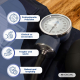Aneroid-Blutdruckmessgerät | Blutdruck | Zwei Ausgänge | Komfortabel | Anpassbar | Blau | Mobiclinic - Foto 7