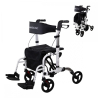 Rollator mit Fuß- und Rückenlehne | Faltbar | Aluminium | Bremsen | 360º Räder | Tasche | Stockhalterung | Ibiza | Mobiclinic