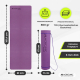 Yogamatte | Rutschfest | 181x61x0,6cm | Flexibel | TPE | Waschbar | Umweltfreundlich | Lila |EY-01| Mobiclinic - Foto 2