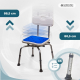 Drehbarer Badezimmerhocker | 360º Sitz | Höhenverstellbar | Armlehnen | EVA-Polsterung | Akila | Mobiclinic - Foto 5