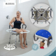 Drehbarer Badezimmerhocker | 360º Sitz | Höhenverstellbar | Armlehnen | EVA-Polsterung | Akila | Mobiclinic - Foto 6