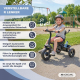 3 in 1 Dreirad | Evolutiv | Verstellbar | Max 25 kg | 18 Monate bis 5 Jahre | Leichtgewicht | LULU Schwarz | Mobiclinic - Foto 8
