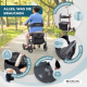 Faltbarer Rollator | Aluminium | Bis 136 kg | Handbremsen | Sitz und Rückenlehne | Roségold | Trajano | Deluxe | Mobiclinic - Foto 5