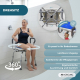 Drehbarer Badezimmerhocker | 360º Sitz | Höhenverstellbar | Armlehnen | EVA-Polsterung | Akila | Mobiclinic - Foto 6