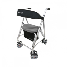 Rollator mit Sitz | Aluminium | 4 Räder | Grau | Kanguro HD |...