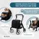 Klappbarer Gehwagen | Einkaufswagen | Bremssystem | Höhenverstellbar | Einhebel | XXL-Tasche | Formen | Mobiclinic - Foto 5