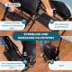 Klappbarer Gehwagen | Einkaufswagen | Bremssystem | Höhenverstellbar | Einhebel | XXL-Tasche | Formen | Mobiclinic - Foto 6