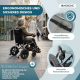 Faltbarer Elektrorollstuhl | Aluminium | Leichtgewicht 16 kg | Lithium-Batterie | Reichweite 10 km | Mara | Mobiclinic - Foto 8