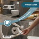 Klappbarer Haltegriff fürs Badezimmer | Toilettenpapierhalter | Doppelstange | Bis 250 kg | Eisen | Weiß | Robin | Mobiclinic - Foto 5
