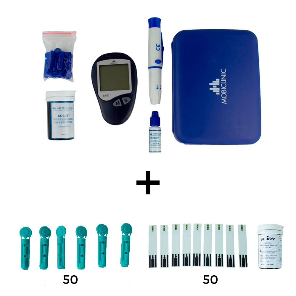 Lot Glucometre Lancettes Bandelettes Resultats Instantanes Pack Economique