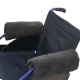 Paire de protège-accoudoirs pour fauteuil roulant | Couleur gris | Texture douce | 34 x 34 cm - Foto 1