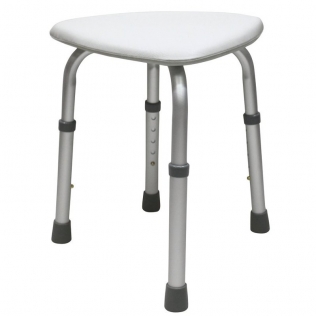 Tabouret triangulaire | Hauteur réglable | 4 pieds | Jusqu'à 130 kg