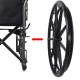 Fauteuil roulant | Pliant | Acier | Roues arrière amovibles | Repose-pieds et accoudoirs | S220 Sevilla | Premium Mobiclinic - Foto 14