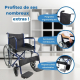 Fauteuil roulant | Pliable | Grande roue | Robuste | Bleu | Alcazaba | Mobiclinic - Foto 2