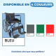 Fauteuil roulant | Pliable | Grande roue | Robuste | Bleu | Alcazaba | Mobiclinic - Foto 3