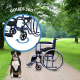 Fauteuil roulant | Pliable | Grande roue | Robuste | Bleu | Alcazaba | Mobiclinic - Foto 5