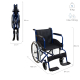 Fauteuil roulant | Pliant | Autopropulsé | Résistant | Bleu | Valencia | Clinicalfy - Foto 2