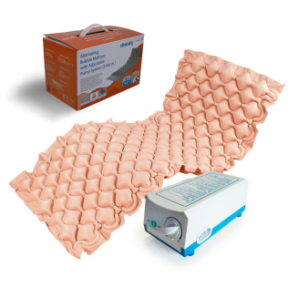 Matelas anti-escarres à air | Avec compresseur | 200x90x7 | 130 cellules | Beige | Clinical 1 | Clinicalfy