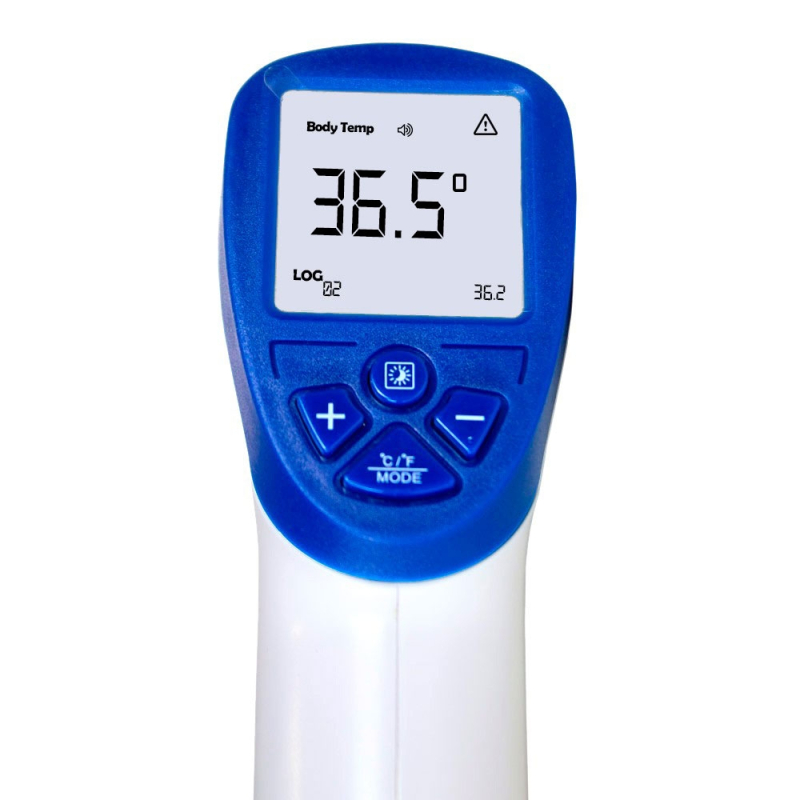 Thermomètre infrarouge, Sans contact, Bleu, TO-01