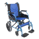 Fauteuil roulant léger | Pliable | Aluminium | Repose-pieds et dossier | Accoudoirs rembourrés | Bleu |Pirámide | Mobiclinic - Foto 1