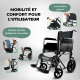 Fauteuil roulant | Pliant | Petites roues | Repose-pieds amovibles | S230 Sevilla | TOP | Mobiclinic - Foto 15