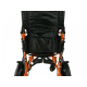 Fauteuil roulant léger | Pliable | Repose-pieds et dossier | Accoudoirs rembourrés | Aluminium | Orange | Pirámide | Mobiclinic - Foto 1