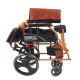 Fauteuil roulant léger | Pliable | Repose-pieds et dossier | Accoudoirs rembourrés | Aluminium | Orange | Pirámide | Mobiclinic - Foto 11