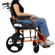 Fauteuil roulant léger | Pliable | Repose-pieds et dossier | Accoudoirs rembourrés | Aluminium | Orange | Pirámide | Mobiclinic - Foto 15