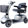 Trottinette électrique mobilité réduite | Auton. 45 km | Siège pivotant et rabattable | 36Ah | Gris | Piscis | Mobiclinic
