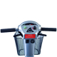Trottinette électrique mobilité réduite | Auton. 45 km | Siège pivotant et rabattable | 36Ah | Gris | Piscis | Mobiclinic - Foto 5